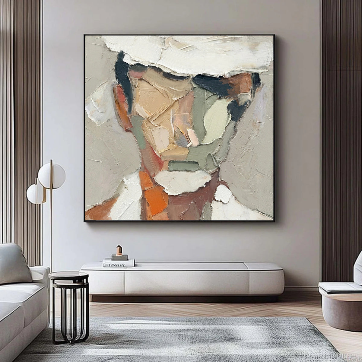 Abstract Portrait Textured Wall Art #LA024