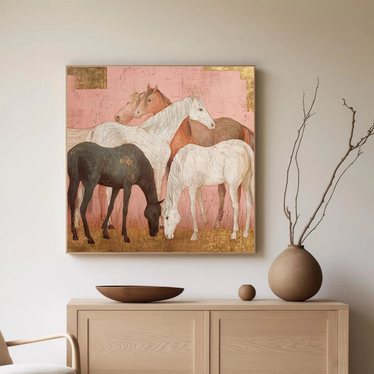 Abstract Animal Horse Wall Art #AN032