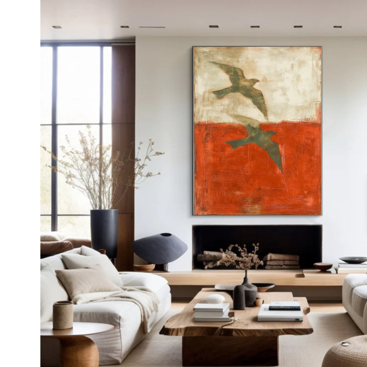 Abstract Animal Bird Wall Art #AN050