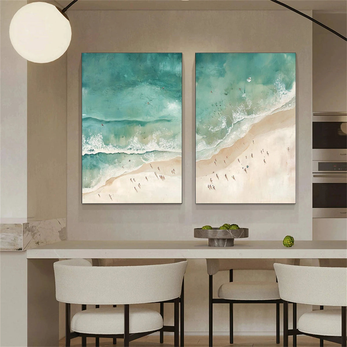 Abstract Ocean And Sky Wall Art Set of 2 #OS131