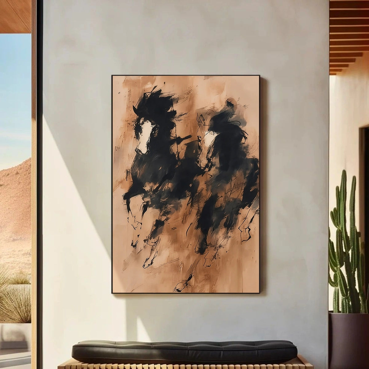 Abstract Animal Horse Wall Art #AN023