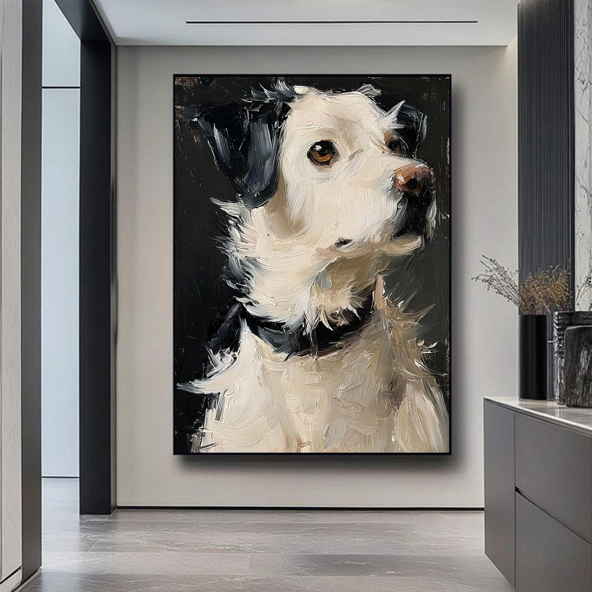 Abstract Animal Dog Wall Art #AN011