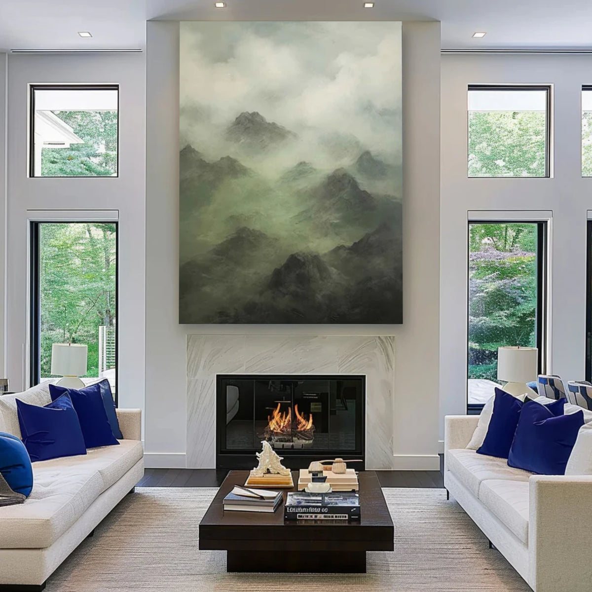 Abstract Mountain Wall Art #MM003