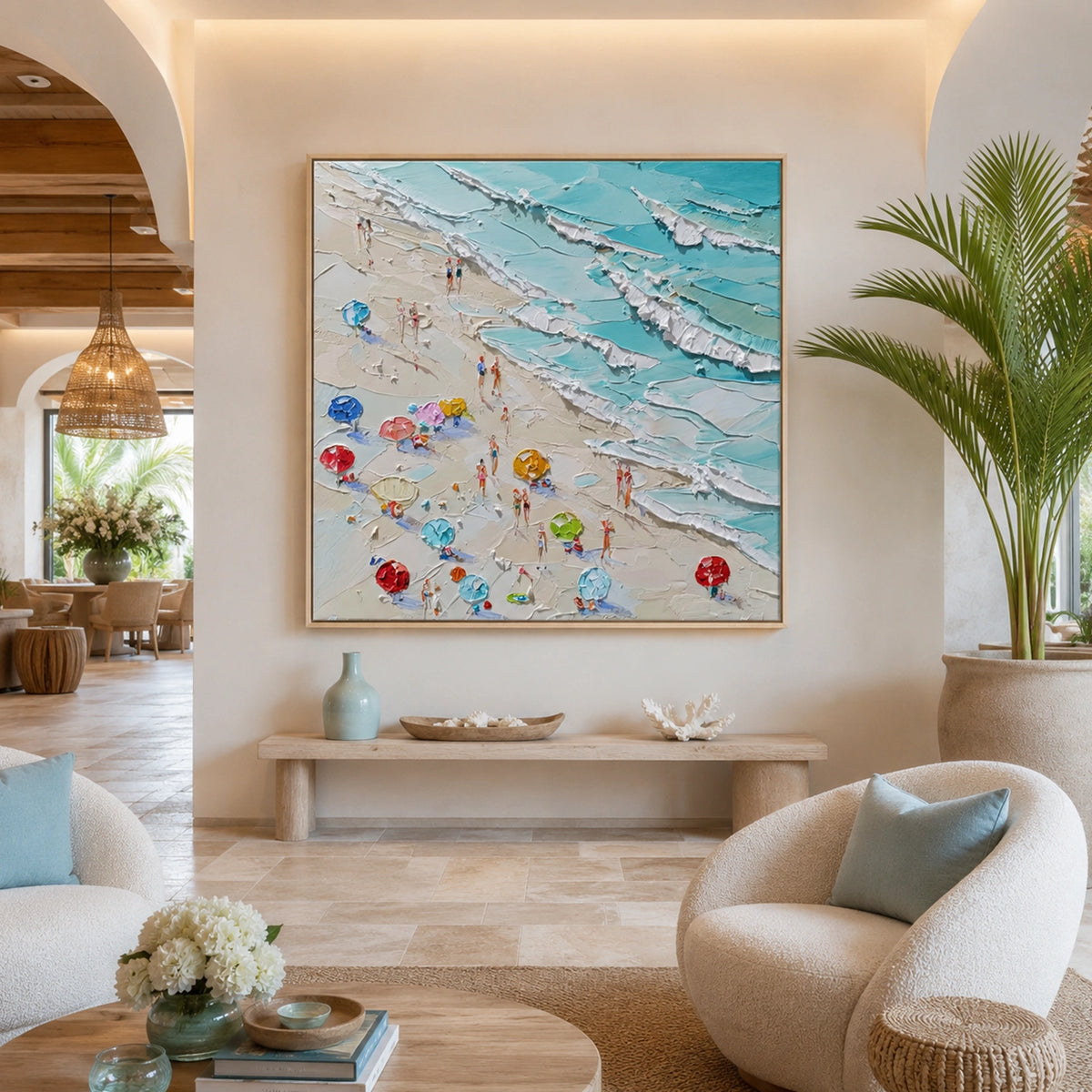 Abstract Ocean And Sky Wall Art #OS020