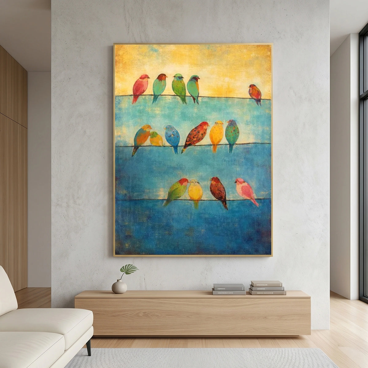 Abstract Animal Bird Wall Art #AN047