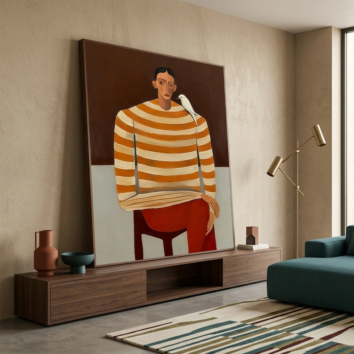 Abstract Portrait Wall Art #LA033