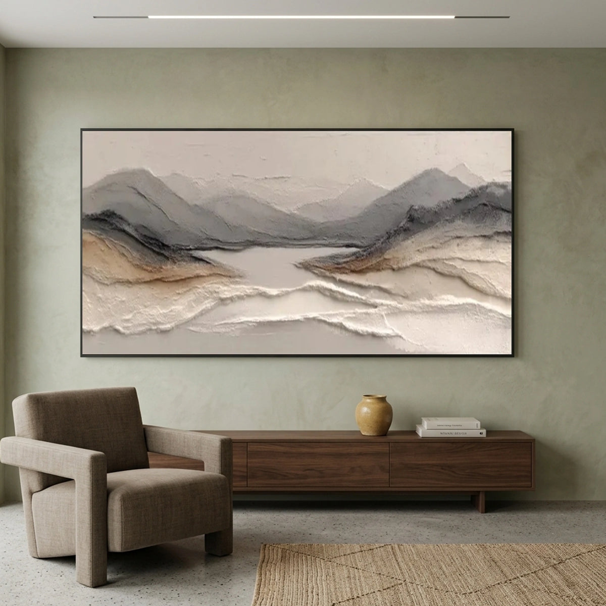 Abstract Mountain Textured Wall Art #MM019