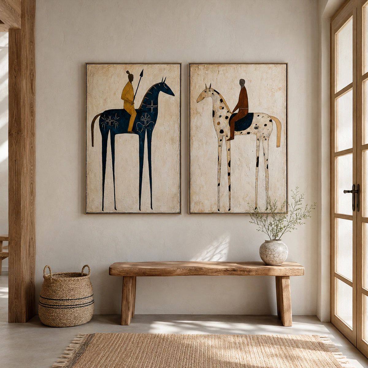 Western Cowboy Wall Art Set of 2 #AC004