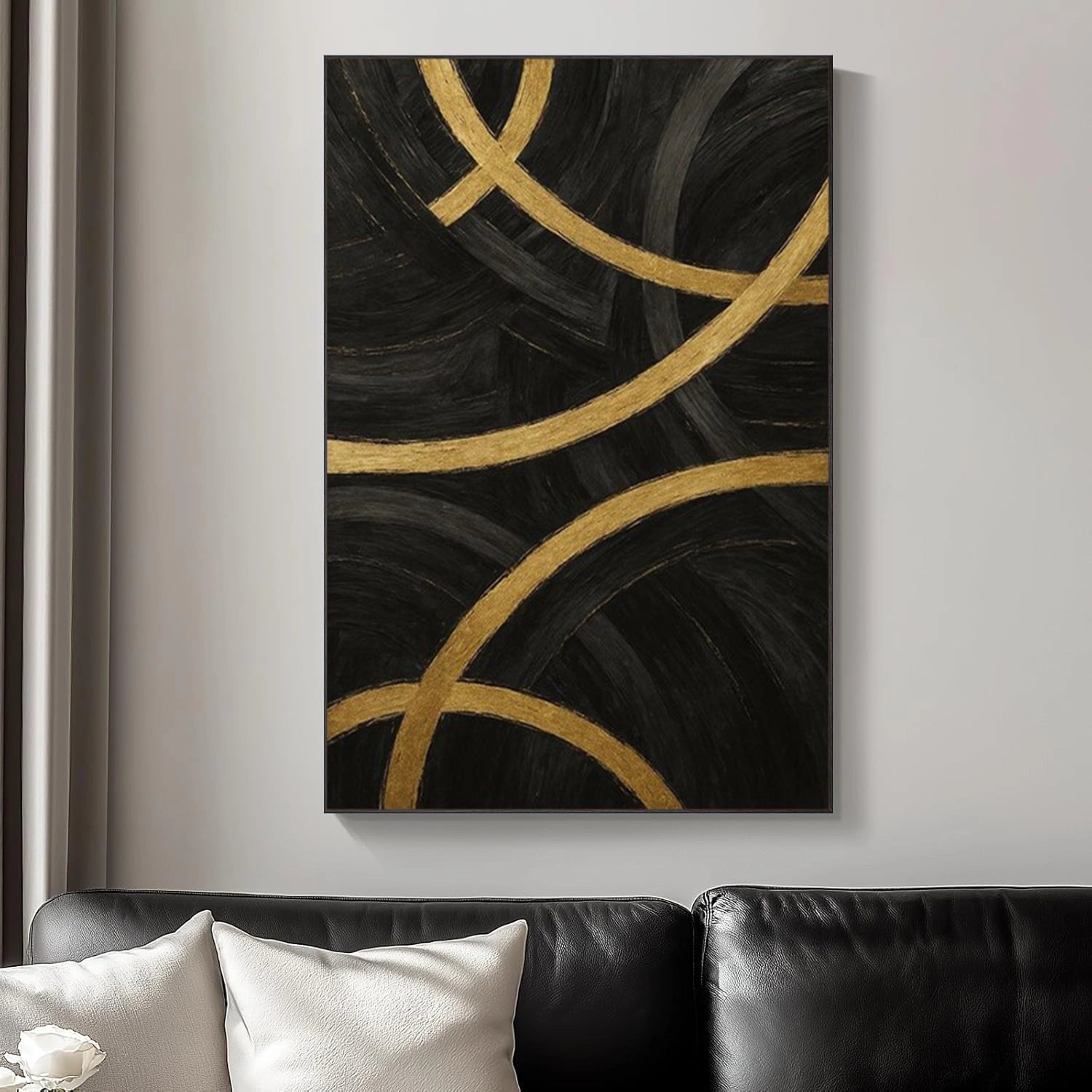 Black Minimalist Wall Art #MW001