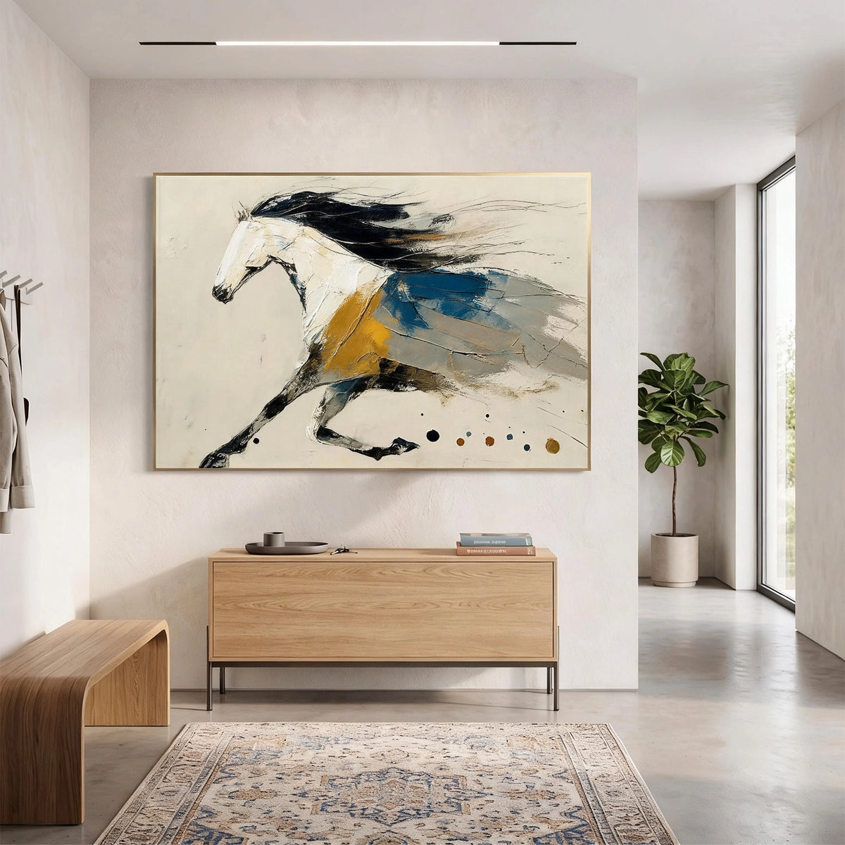 Abstract Animal Horse Wall Art #AN043