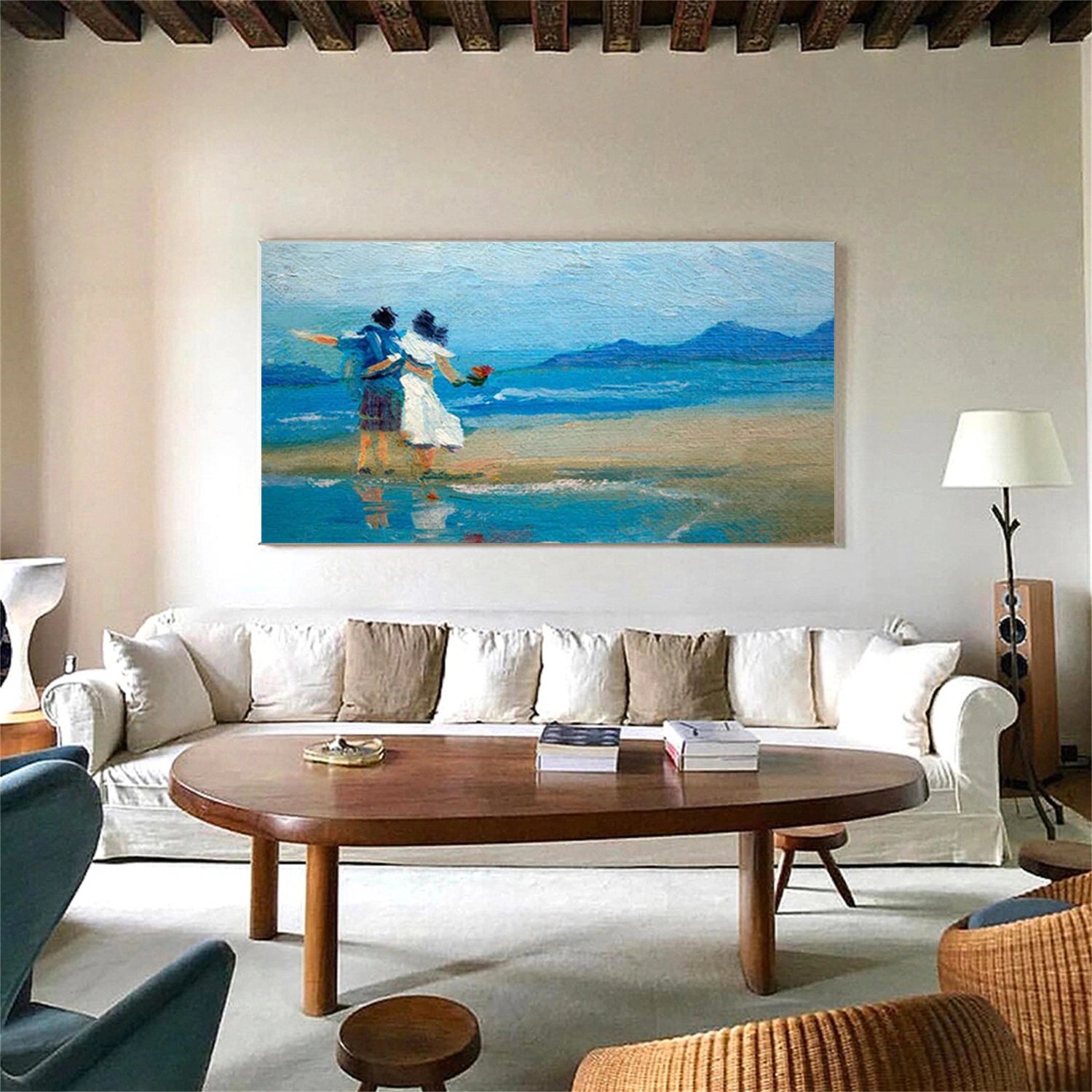 Abstract Ocean And Sky Wall Art #OS104
