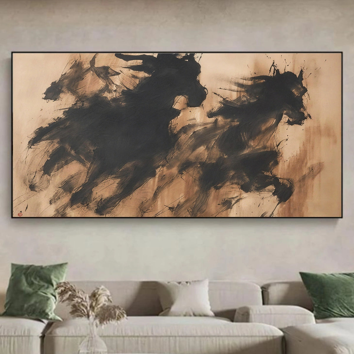 Abstract Animal Horse Wall Art #AN026