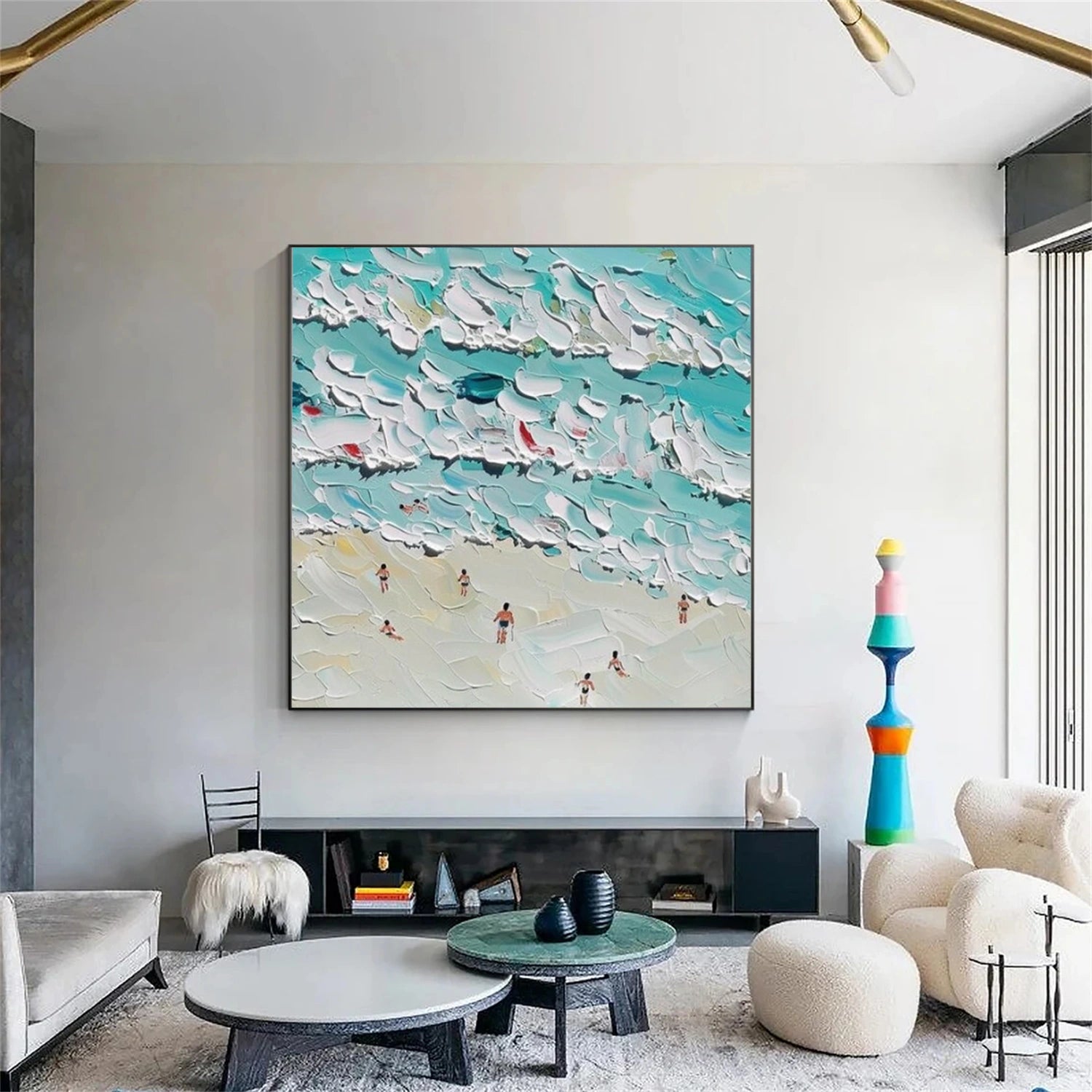 Surfing Sports Textured Wall Art #SC025