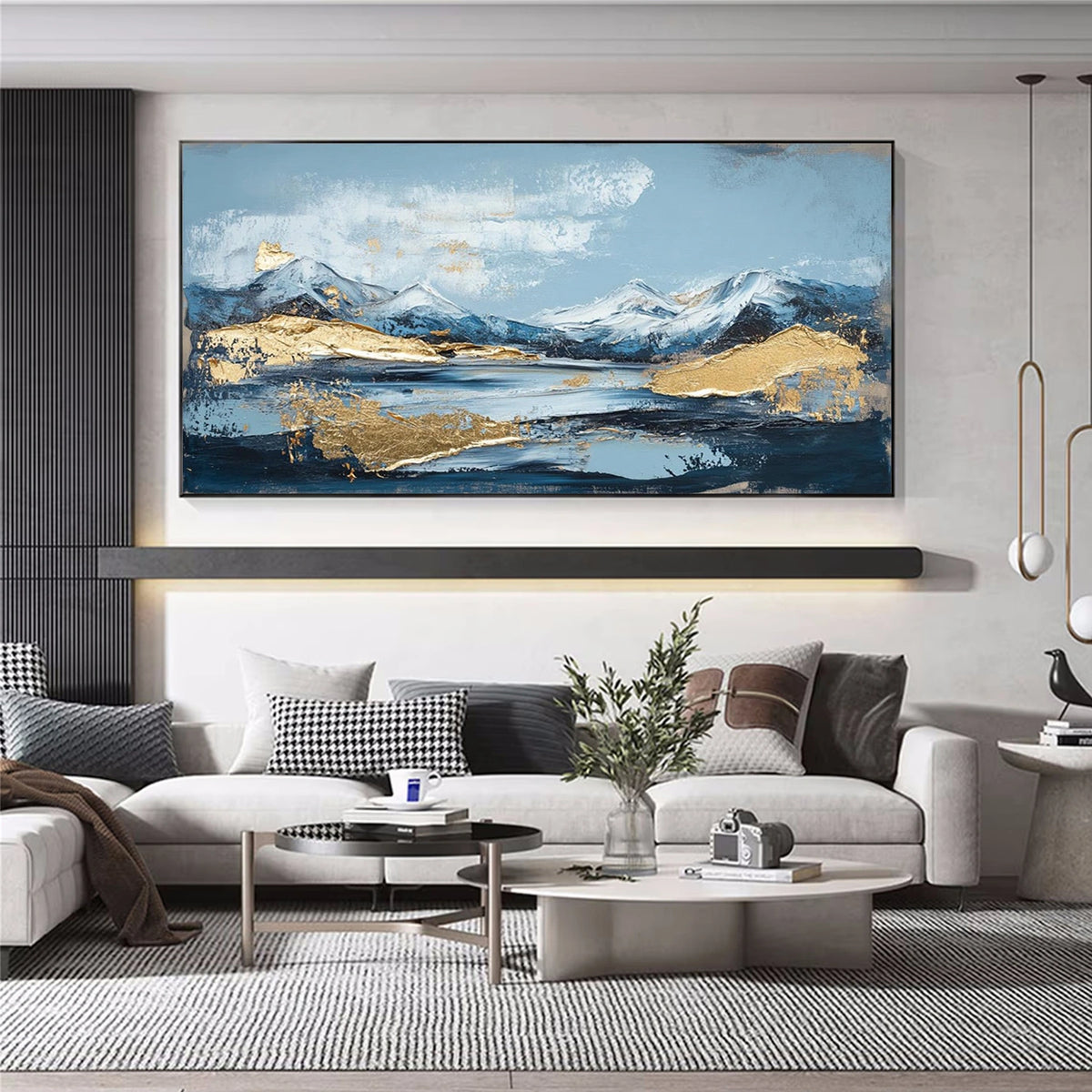 Abstract Mountain Textured Wall Art #MM017