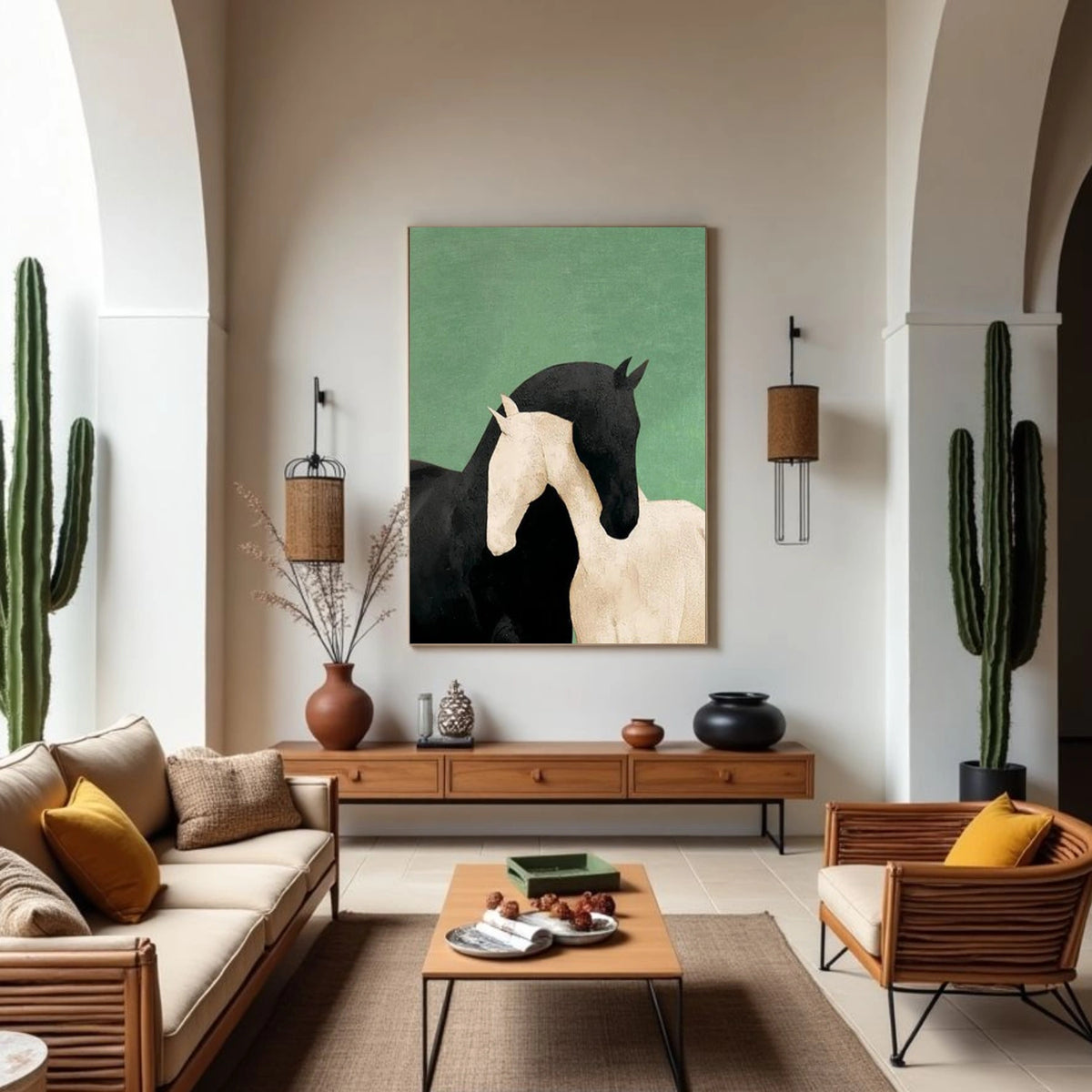 Abstract Animal Horse Wall Art #AN024
