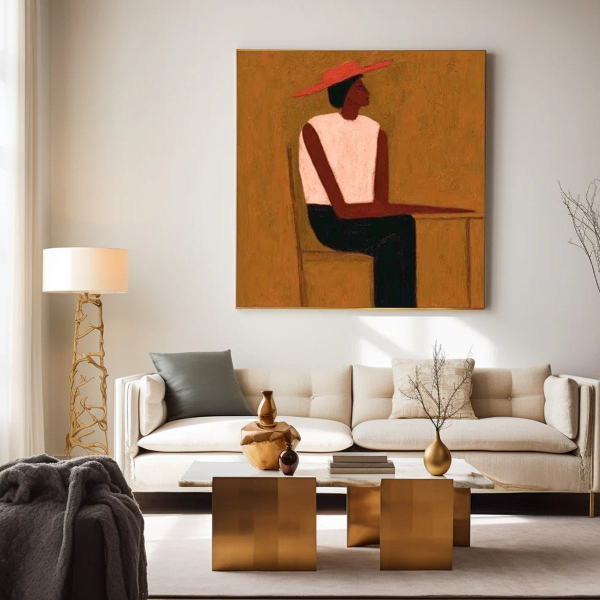 Abstract Portrait Wall Art #LA007