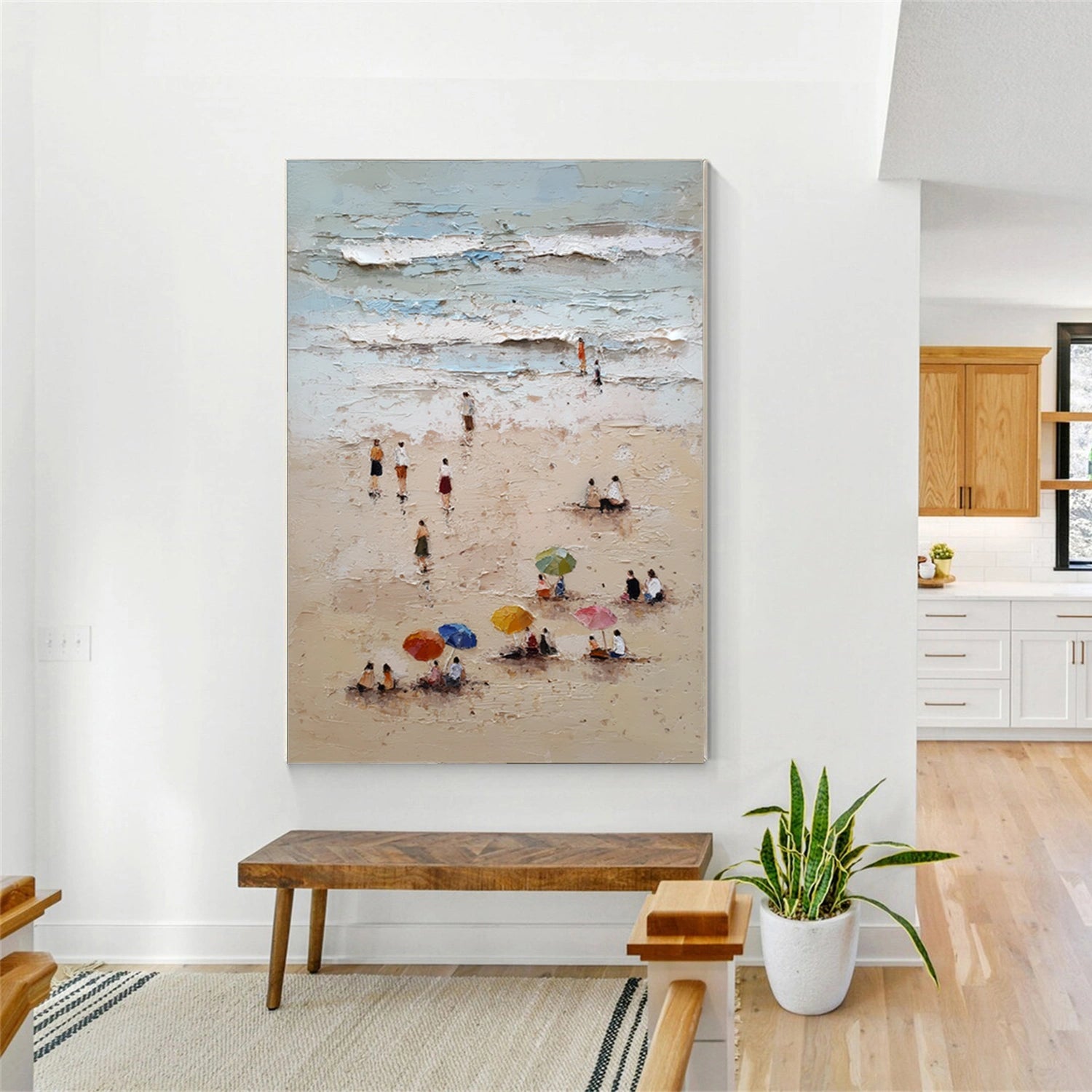 Abstract Ocean And Sky Wall Art #OS043