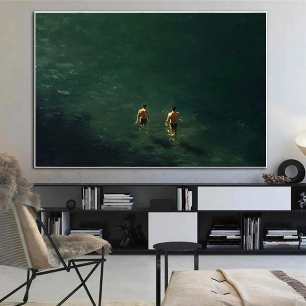 Abstract Ocean And Sky Wall Art #OS100