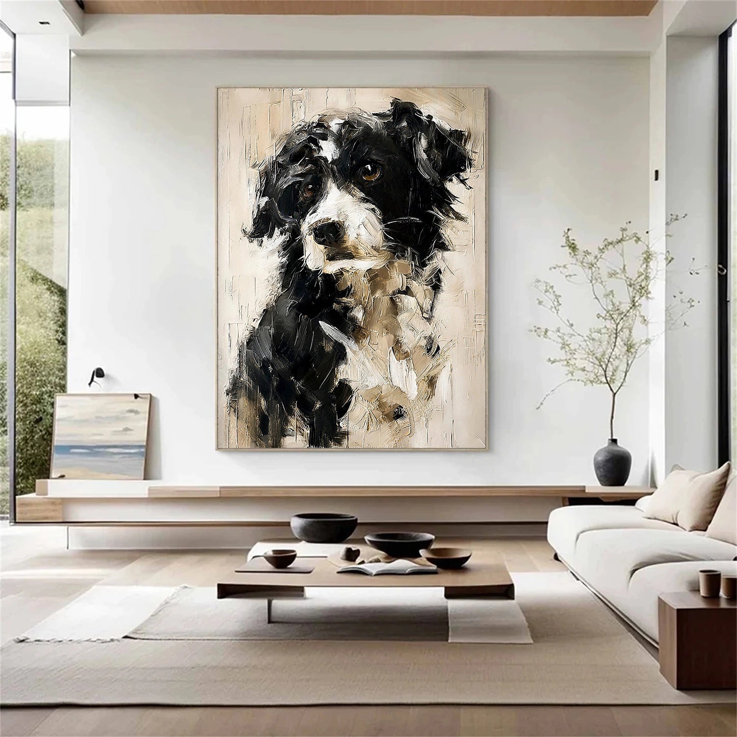 Abstract Animal Dog Wall Art #AN010