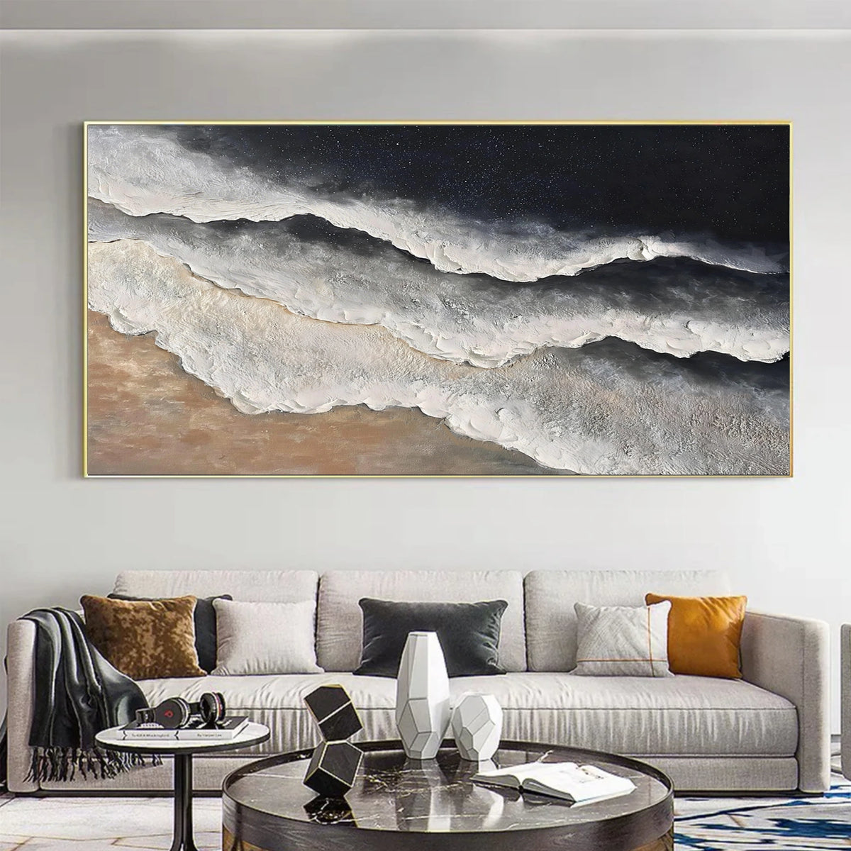 Abstract Ocean And Sky Wall Art #OS049