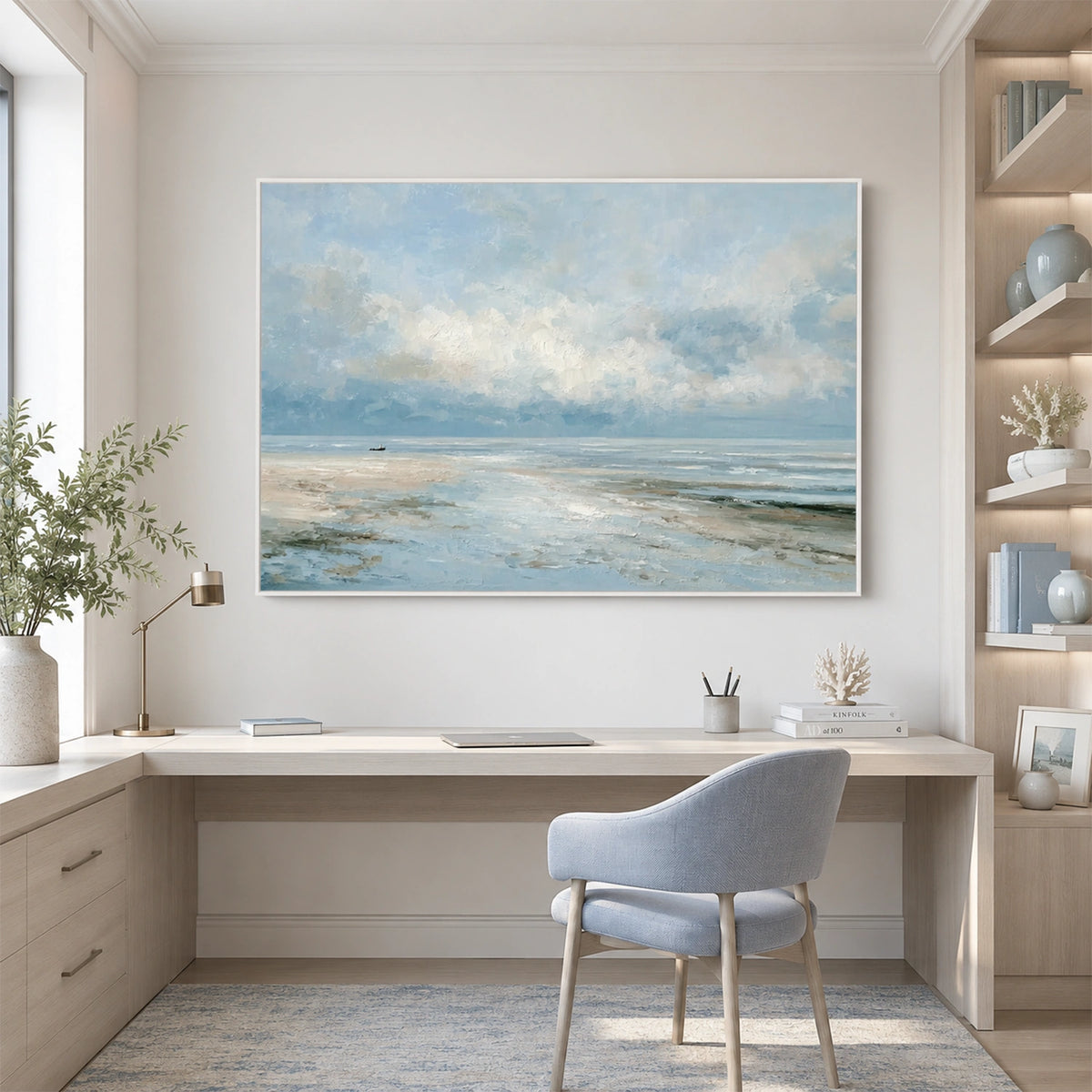 Abstract Ocean And Sky Wall Art #OS066