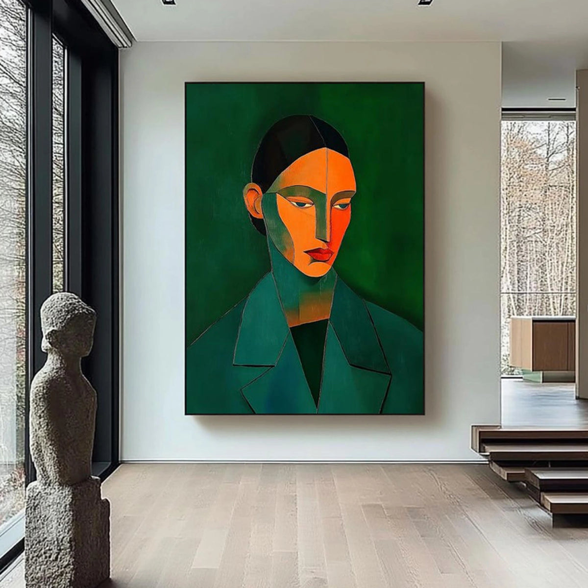 Abstract Portrait Wall Art #LA003