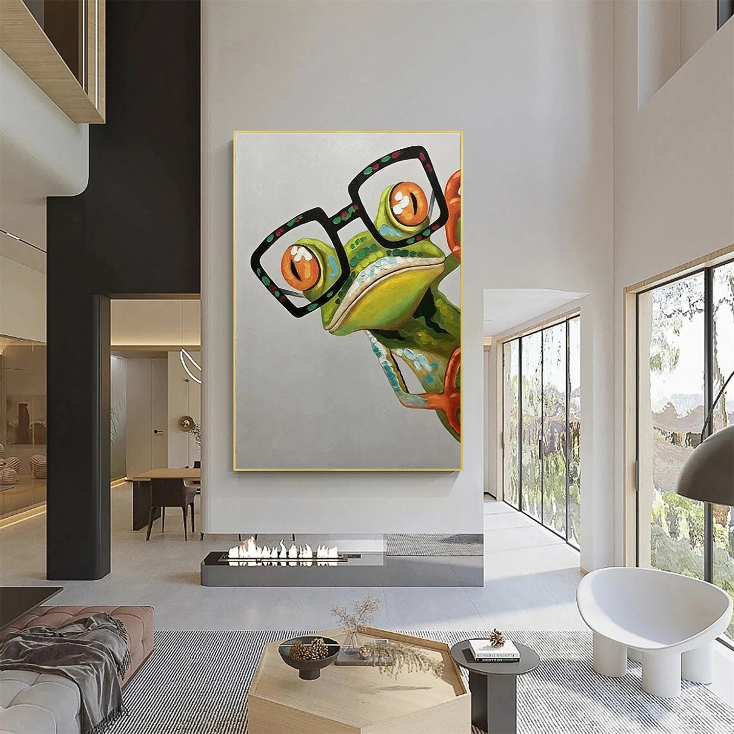 Abstract Animal Frog Wall Art #AN003