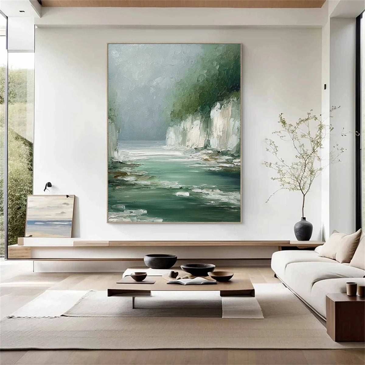 Abstract Ocean And Sky Wall Art #OS037