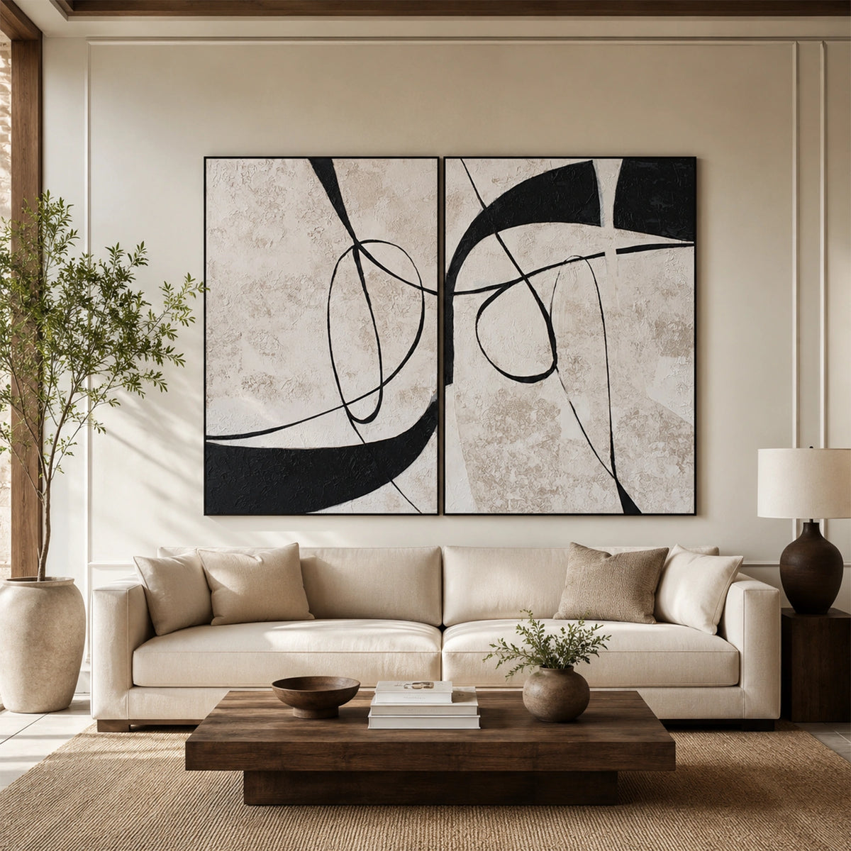 Wabi Sabi Wall Art Set of 2 #WS093