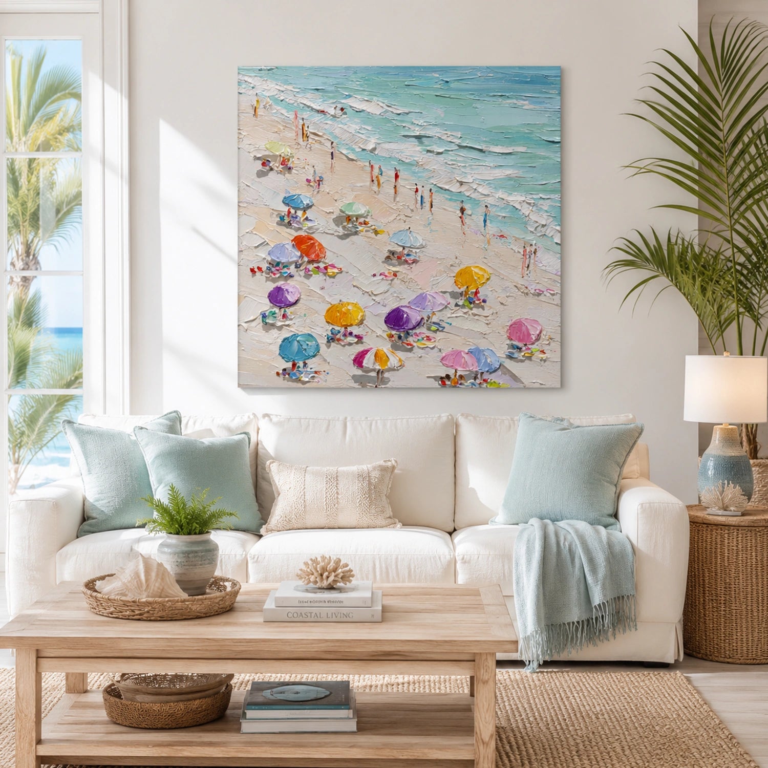 Abstract Ocean And Sky Wall Art #OS014