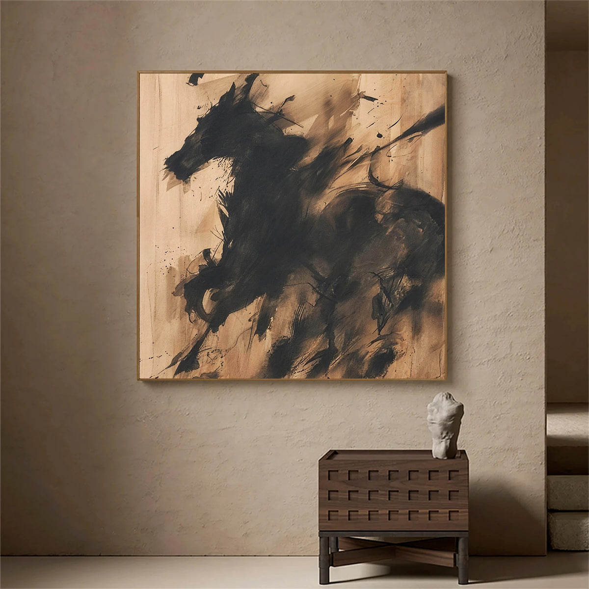 Abstract Animal Horse Wall Art #AN030