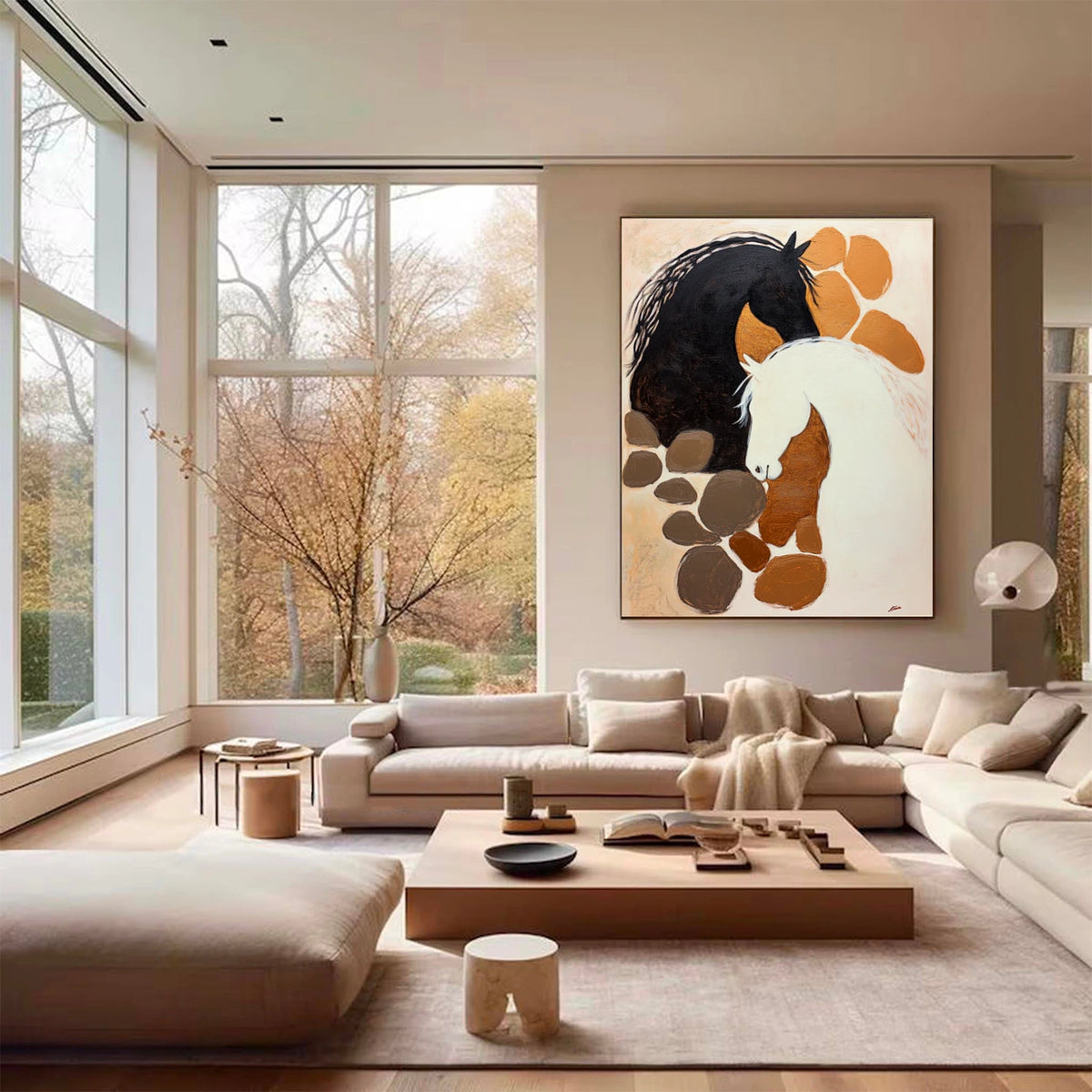 Abstract Animal Horse Wall Art #AN036
