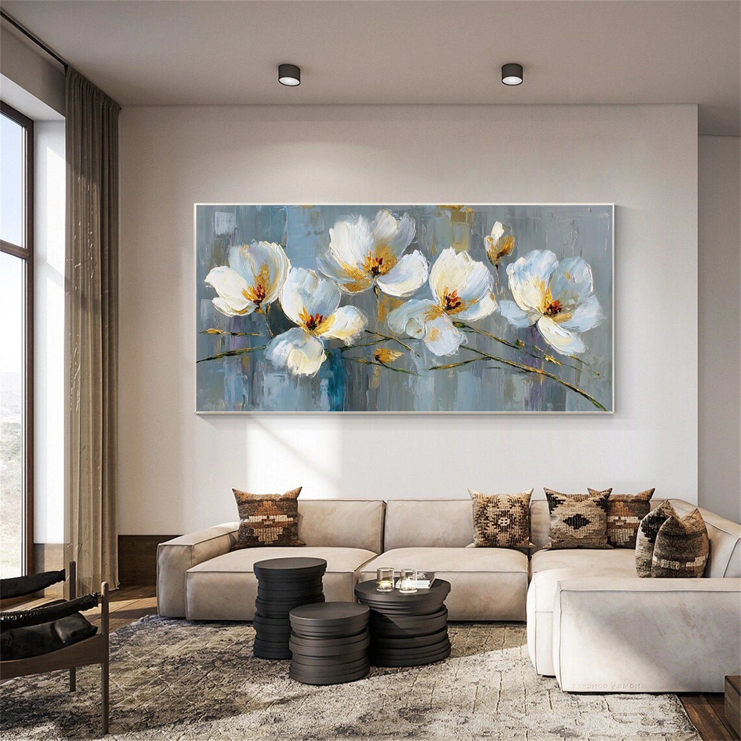 Abstract Flower And Tree Wall Art #FT036
