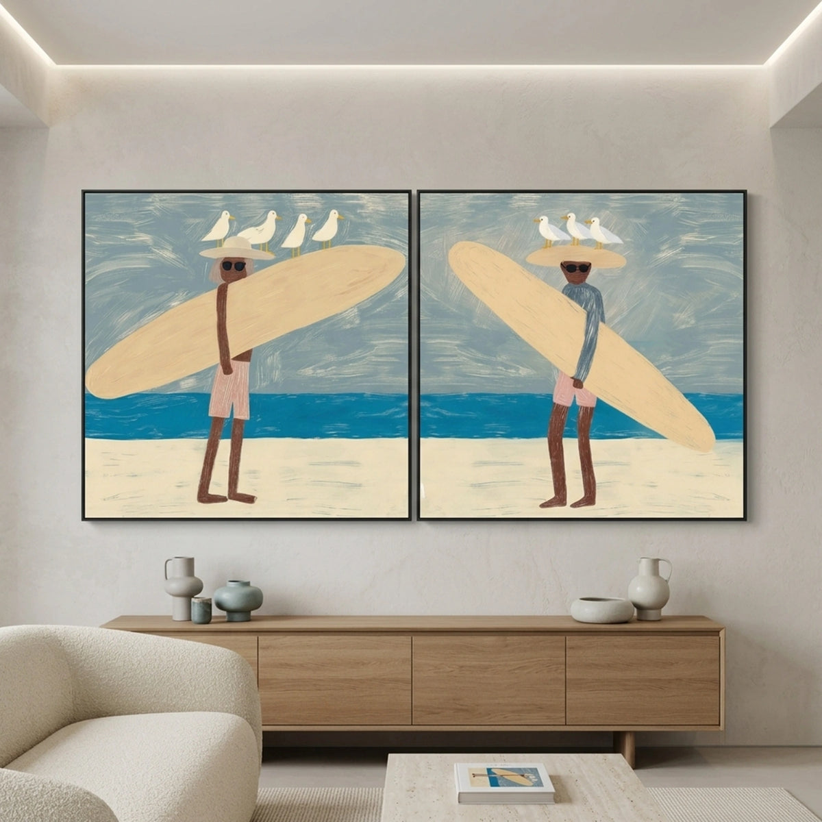Surfing Sports Wall Art Set of 2 #SC050