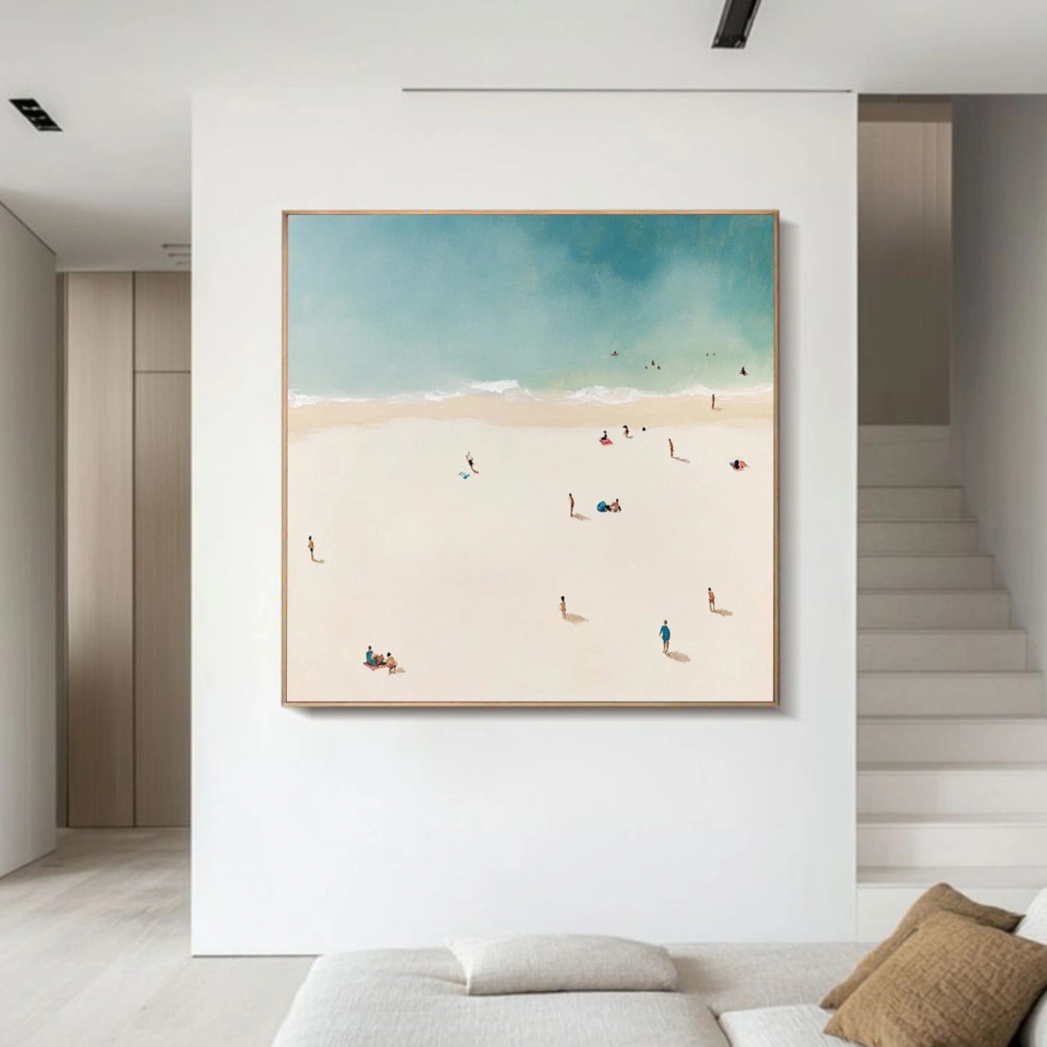 Abstract Ocean And Sky Wall Art #OS001