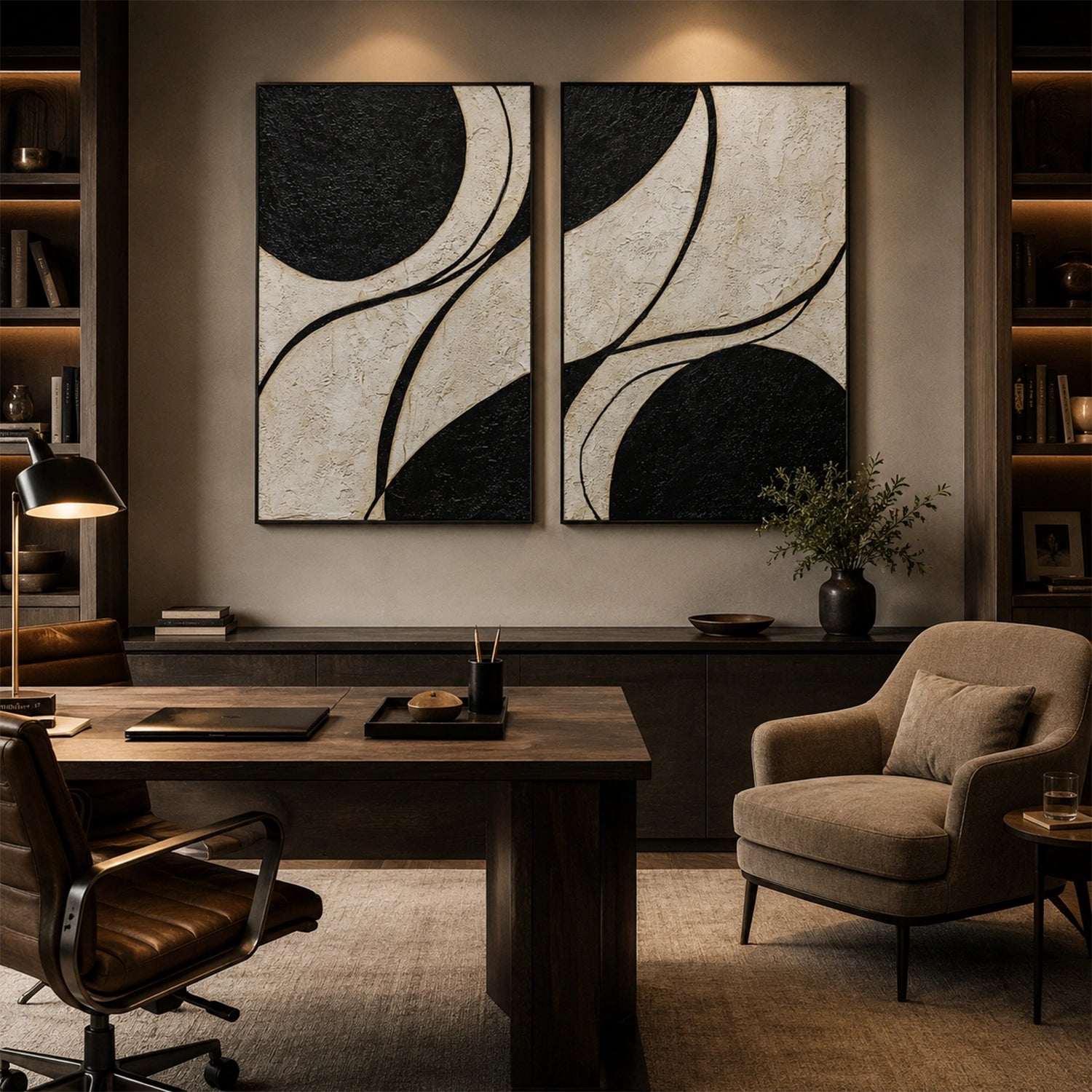 Wabi Sabi Wall Art Set of 2 #WS091