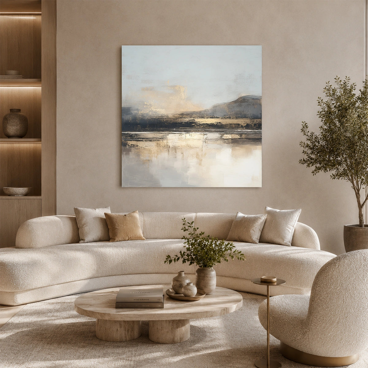 Abstract Ocean And Sky Wall Art #OS117