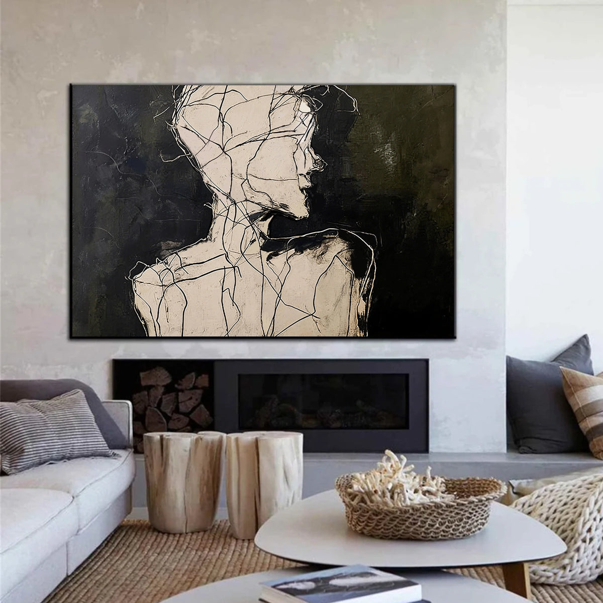 Abstract Portrait Wall Art #LA014