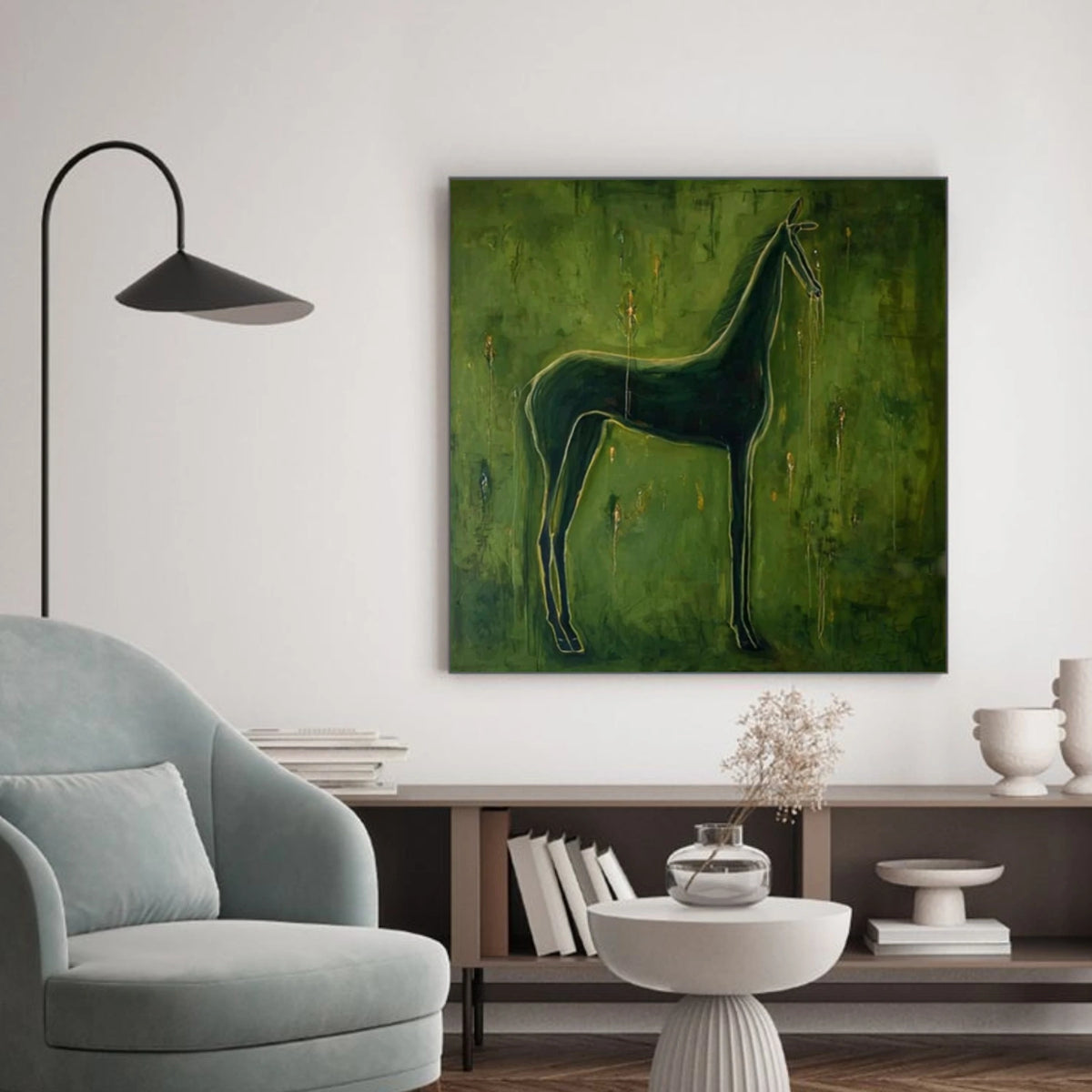 Abstract Animal Horse Wall Art #AN033