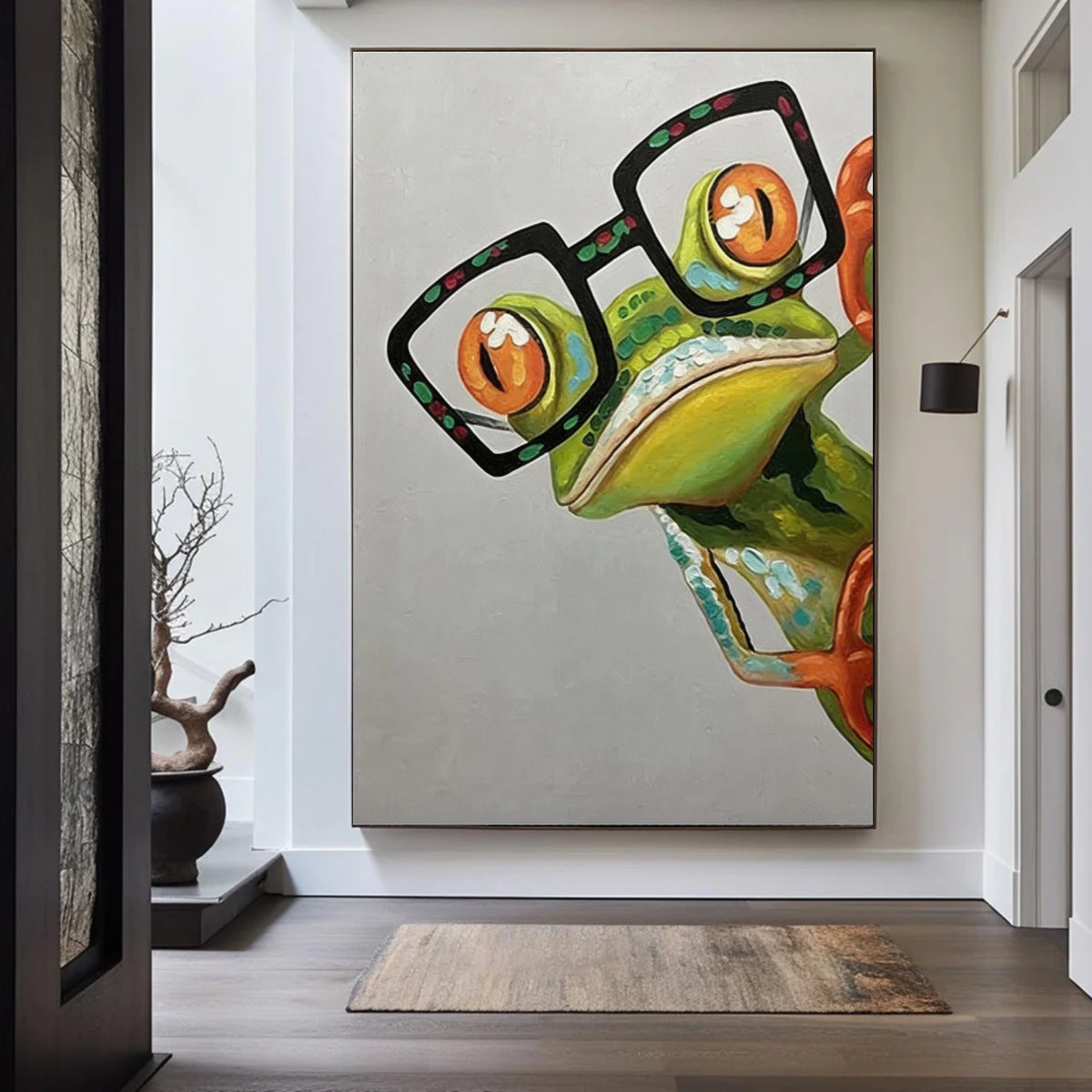 Abstract Animal Frog Wall Art #AN003