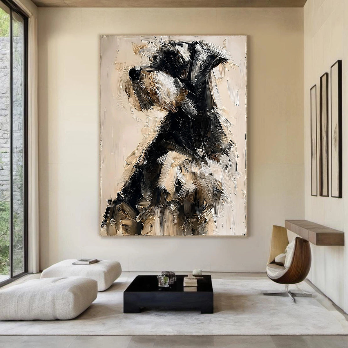 Abstract Animal Dog Wall Art #AN009