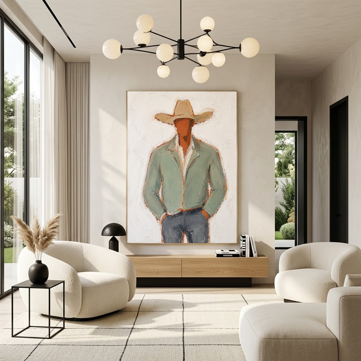Western Cowboy Wall Art # AC116