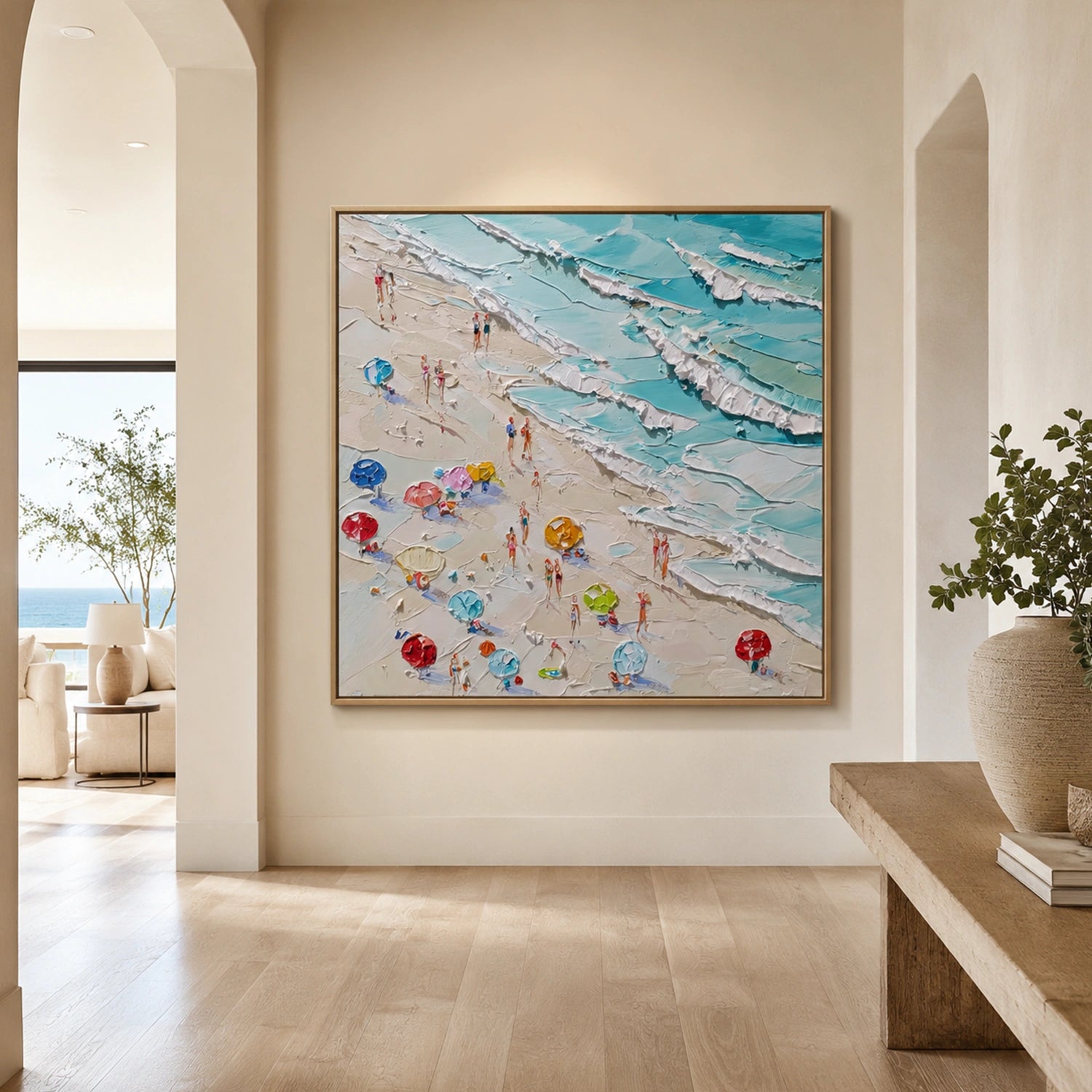 Abstract Ocean And Sky Wall Art #OS020
