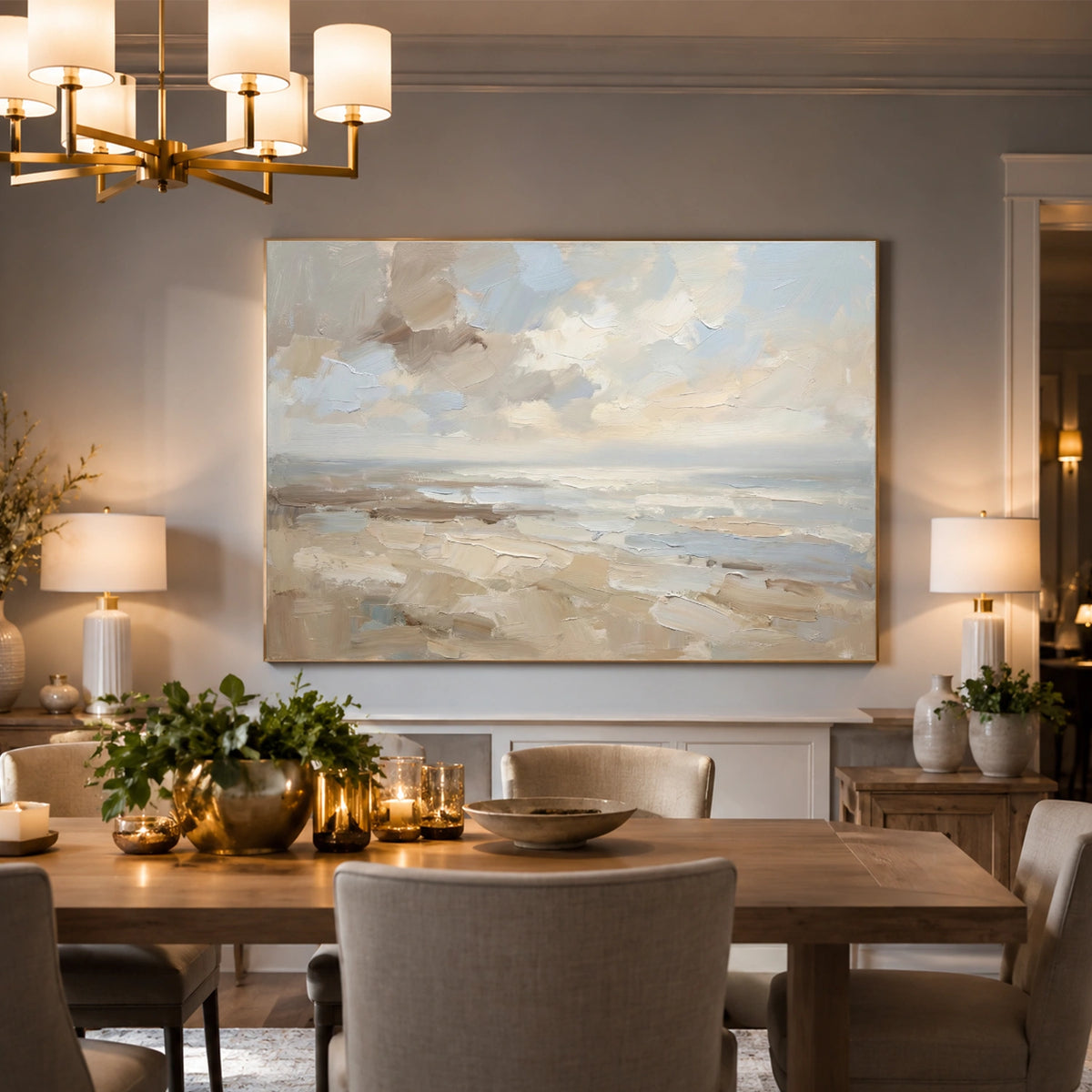 Abstract Ocean And Sky Wall Art #OS112