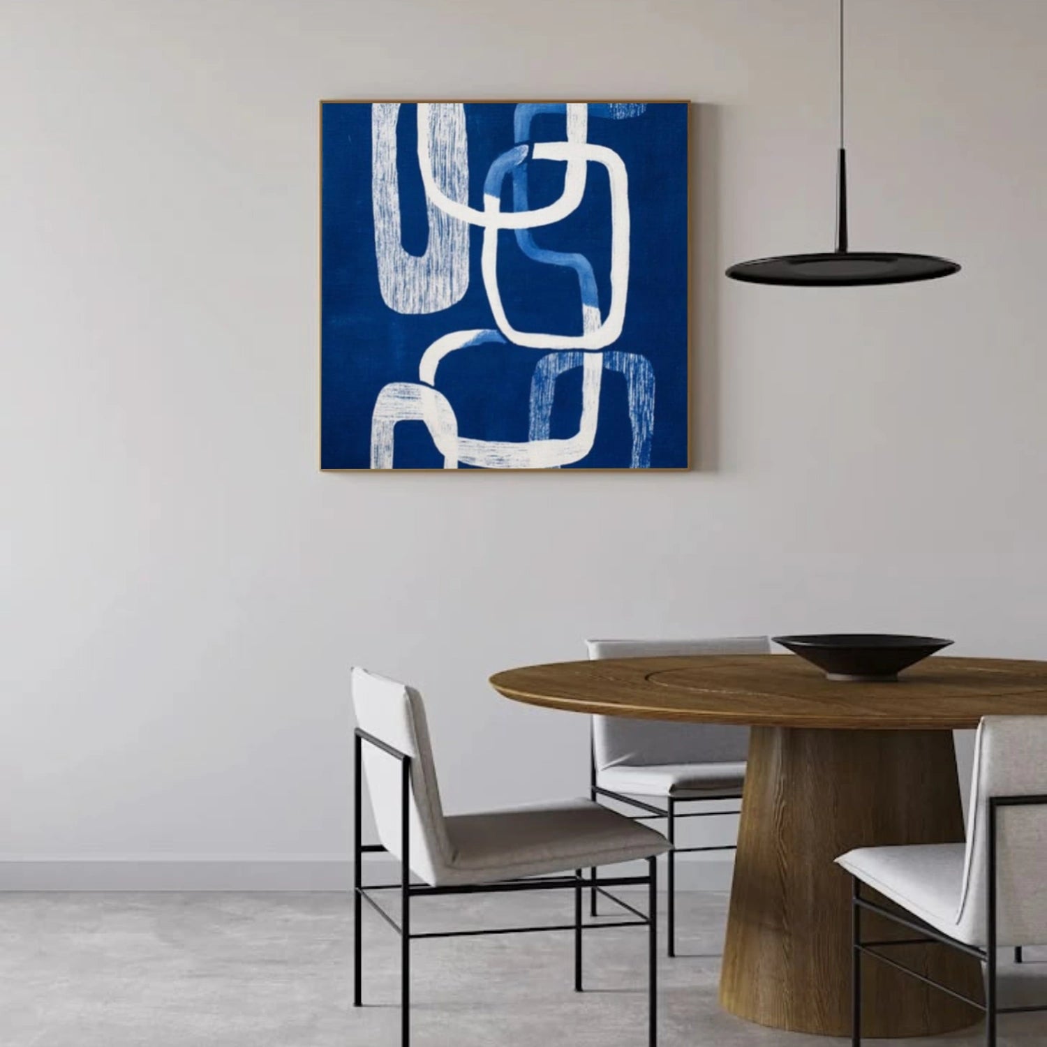 Blue Abstract Wall Art #AW040