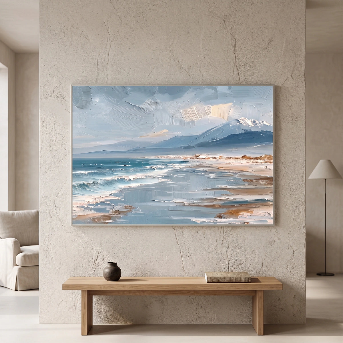 Abstract Ocean And Sky Wall Art #OS110