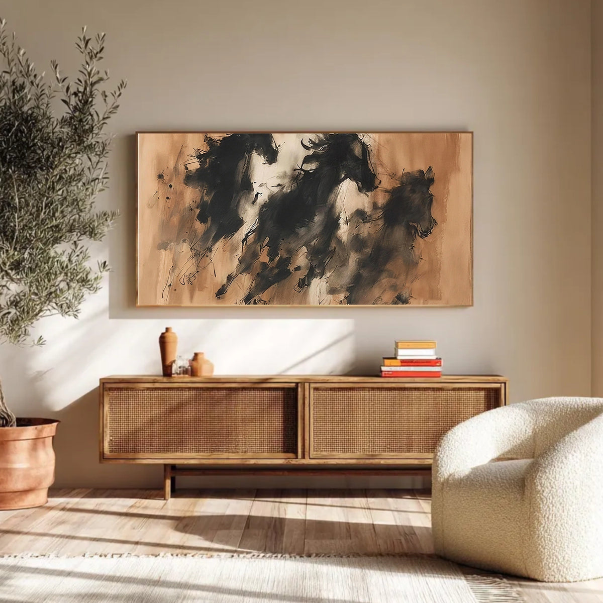 Abstract Animal Horse Wall Art #AN025