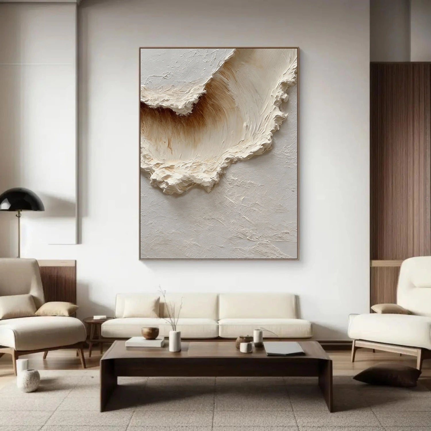 Minimalist Ocean And Sky Textured Wall Art #OS028