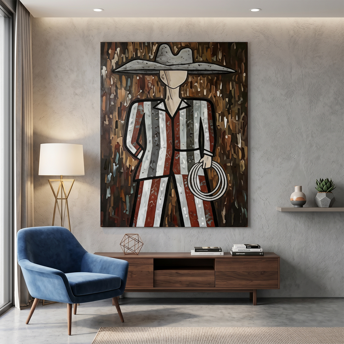 Western Cowboy Wall Art  #AC 164