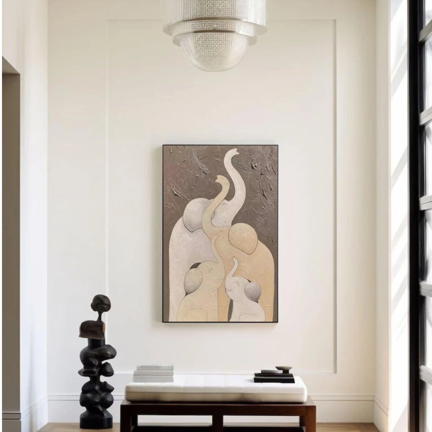 Abstract Animal Elephant Wall Art #AN001